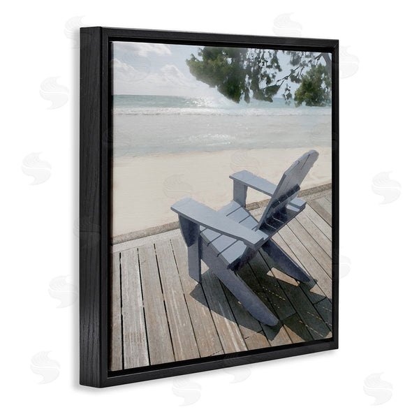 Stupell Industries Noah Bay | Greek Chair Beach Landscape