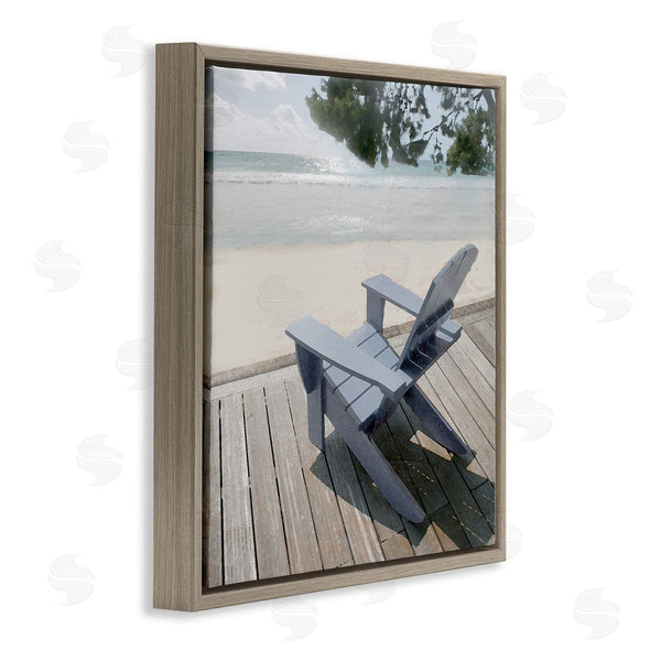 Stupell Industries Noah Bay | Greek Chair Beach Landscape