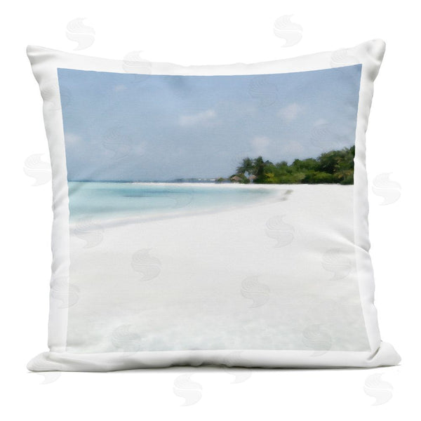 Stupell Industries Noah Bay | Horseshoe Bay Coastline Printed Throw Pillow