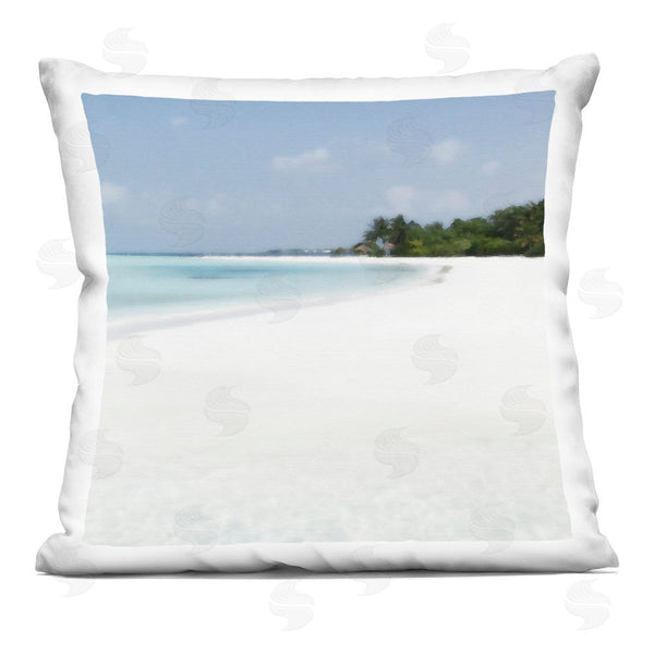 stupell industries Noah Bay | Horseshoe Bay Coastline Printed Throw Pillow