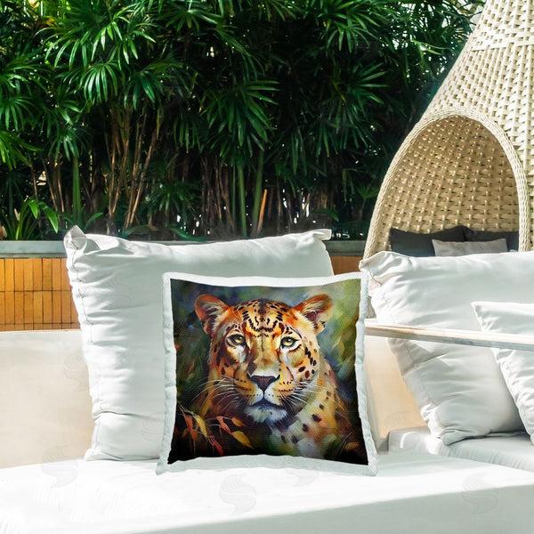 Stupell Industries Noah Bay | Leopard Face Portrait Printed Throw Pillow