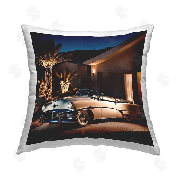 stupell industries Noah Bay | Miami Wheels Classic Car Printed Throw Pillow
