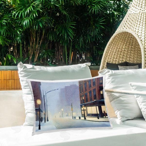 Stupell Industries Noah Bay | Misty Winter City Street