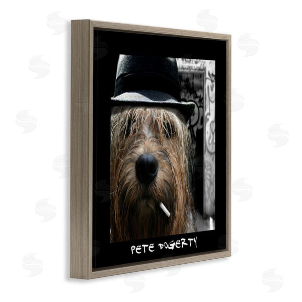 Stupell Industries Noah Bay | Pete Dogerty Humorous Musician Hat Cigarette Dog Wall Art