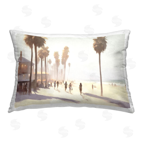 stupell industries Noah Bay | Pink Canopy Beach Scene