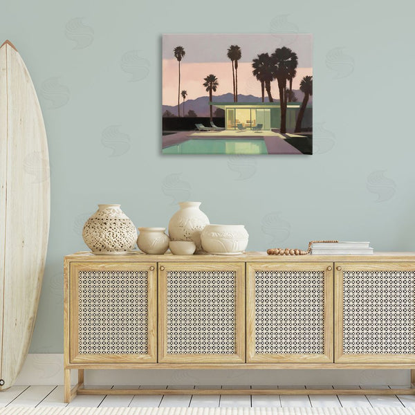 Stupell Industries Noah Bay | Pool Surrounded By Palms Wall Art