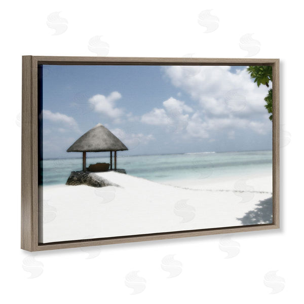 Stupell Industries Noah Bay | Quiet Place Beach Coast Wall Art