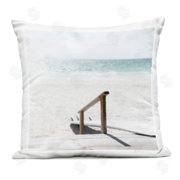 Stupell Industries Noah Bay | Resting Board Beach Coast Printed Throw Pillow