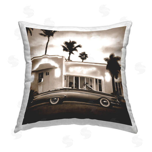 stupell industries Noah Bay | Running on Tropical Beach Printed Throw Pillow