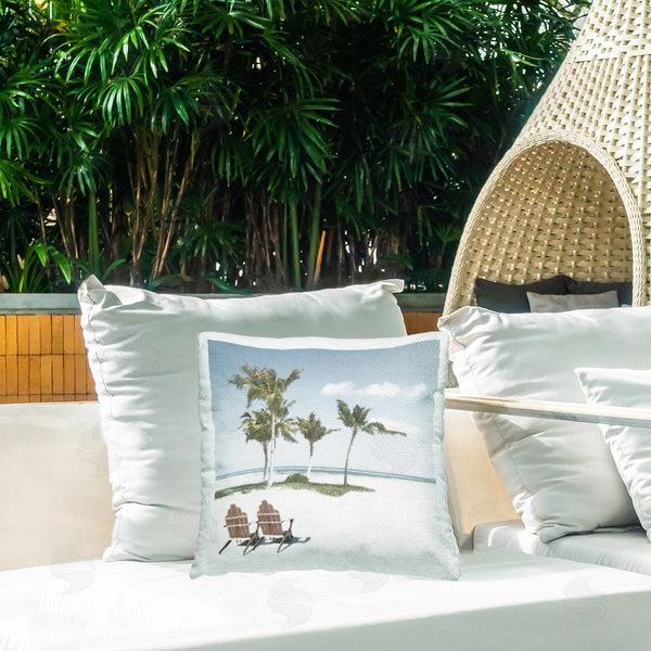 Stupell Industries Noah Bay | Sea Breeze Beach Scene Printed Throw Pillow