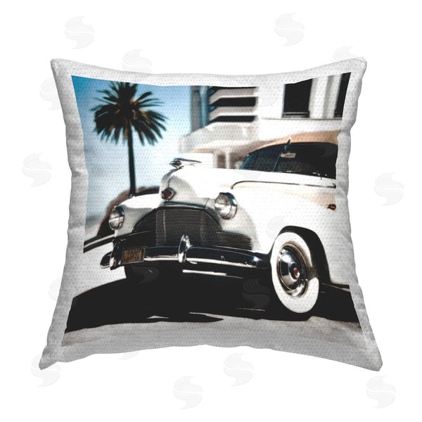 Stupell Industries Noah Bay | Sepia Classic Car Printed Throw Pillow