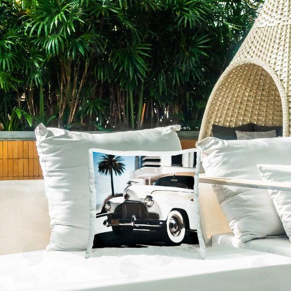 Stupell Industries Noah Bay | Sepia Classic Car Printed Throw Pillow