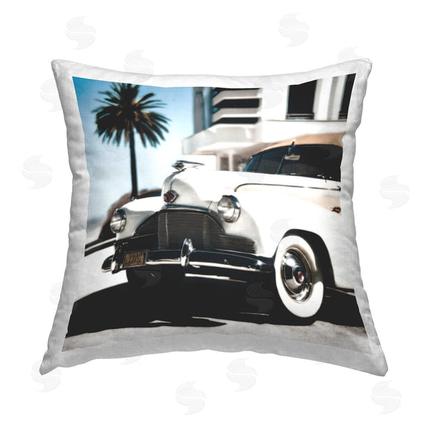 stupell industries Noah Bay | Sepia Classic Car Printed Throw Pillow