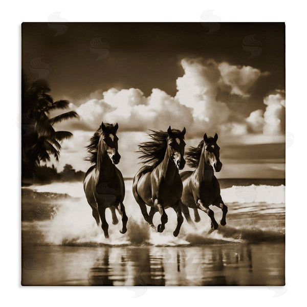 stupell industries Noah Bay | Sepia Stallions Galloping Wall Art