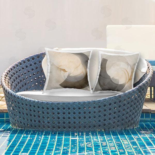 Stupell Industries Noah Bay | Shadowed Swoop Abstracts Printed Throw Pillow Set