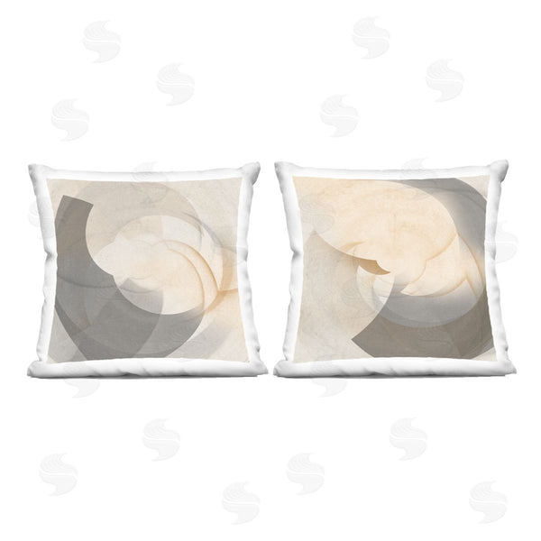 stupell industries Noah Bay | Shadowed Swoop Abstracts Printed Throw Pillow Set