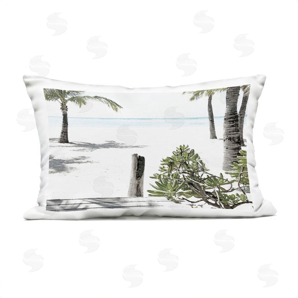 Stupell Industries Noah Bay | Shoreline Palms Landscape Printed Throw Pillow