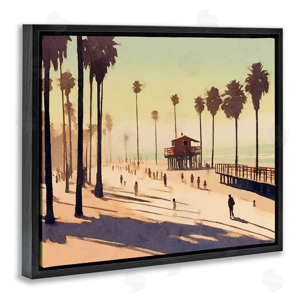 Stupell Industries Noah Bay | Silhouettes On Beach Wall Art