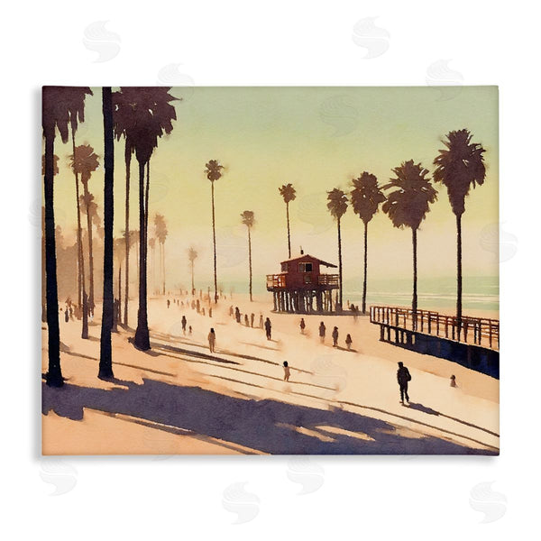 stupell industries Noah Bay | Silhouettes on Beach Wall Art