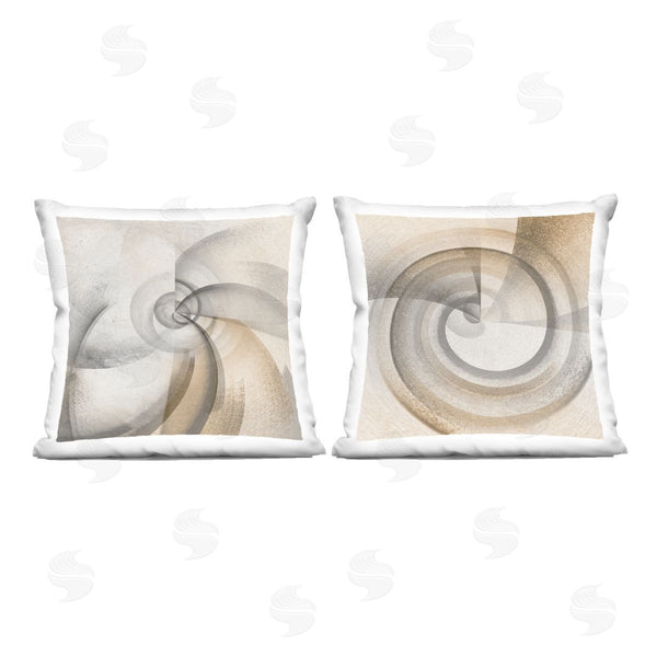 stupell industries Noah Bay | Spinning Vortex Abstractions Printed Throw Pillow Set