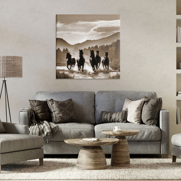 Stupell Industries Noah Bay | Splashing Canyon Stallions Wall Art