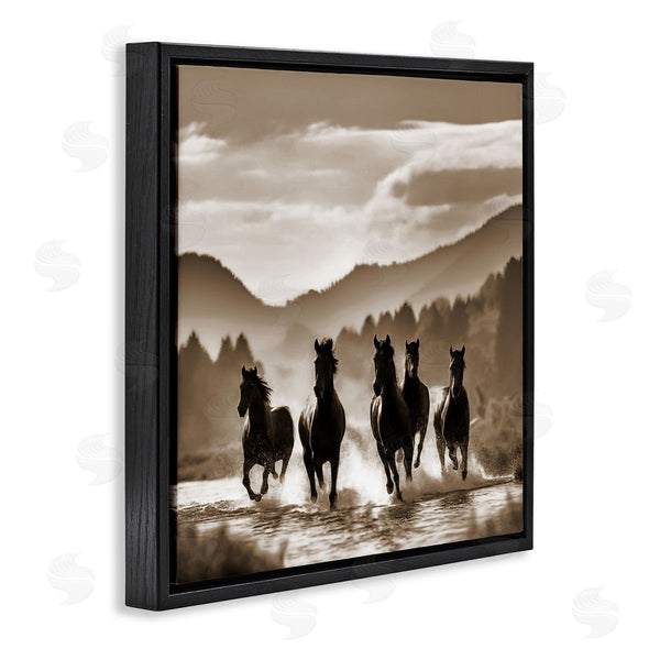 Stupell Industries Noah Bay | Splashing Canyon Stallions Wall Art
