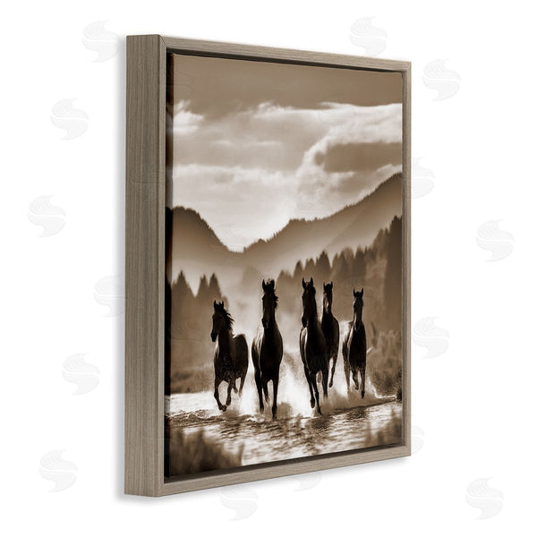 Stupell Industries Noah Bay | Splashing Canyon Stallions Wall Art