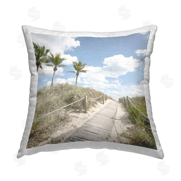 Stupell Industries Noah Bay | Stroll In Dunes Landscape Printed Throw Pillow