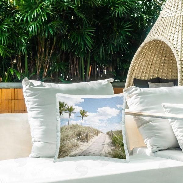 Stupell Industries Noah Bay | Stroll In Dunes Landscape Printed Throw Pillow