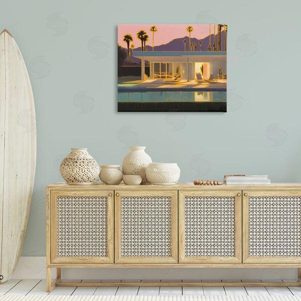 Stupell Industries Noah Bay | Sunset Glow Summer Pool Wall Art