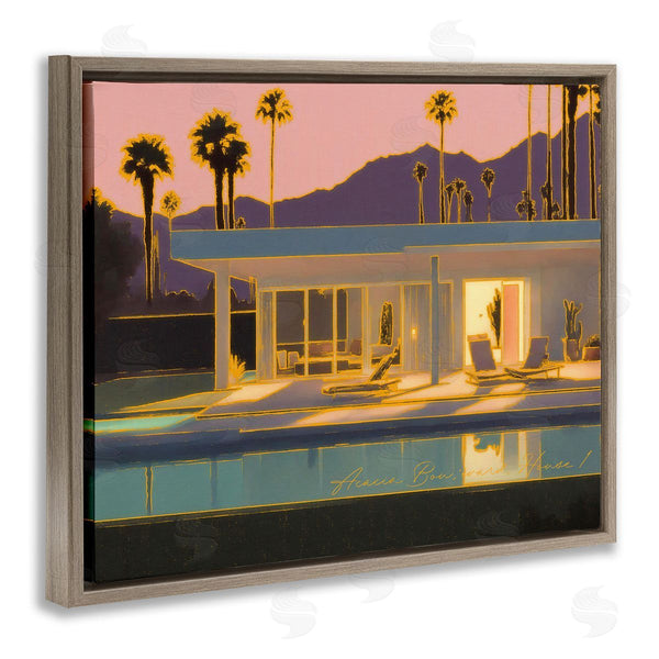Stupell Industries Noah Bay | Sunset Glow Summer Pool Wall Art