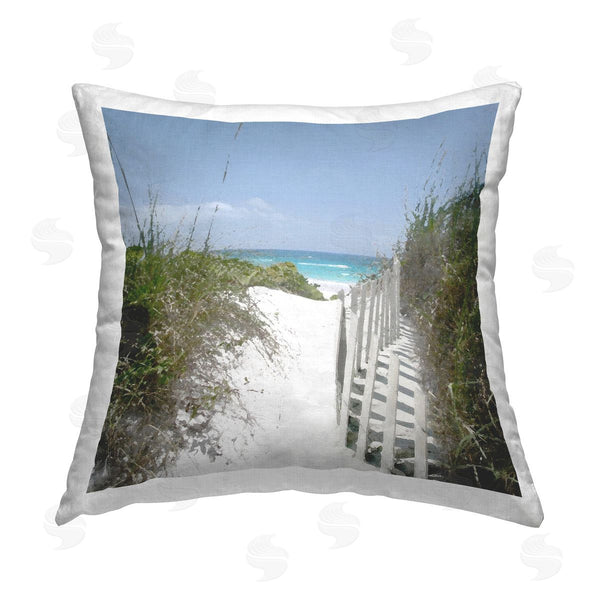 stupell industries Noah Bay | To The Sea Landscape Printed Throw Pillow