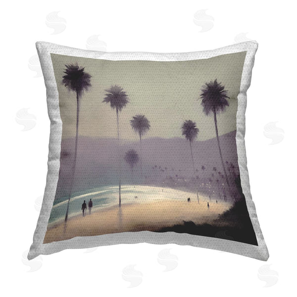Stupell Industries Noah Bay | Tranquil Beach Day Printed Throw Pillow