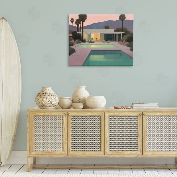 Stupell Industries Noah Bay | Tranquil Pool At Sunset Wall Art