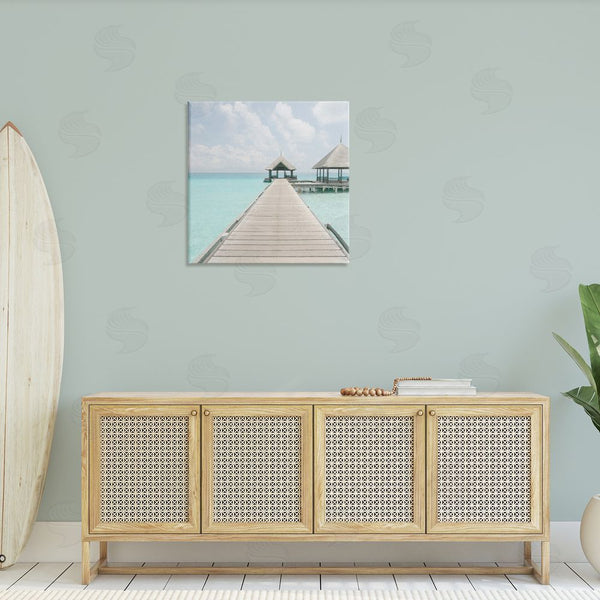 Stupell Industries Noah Bay | Tropical Beach Pier Wall Art