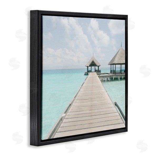 Stupell Industries Noah Bay | Tropical Beach Pier Wall Art