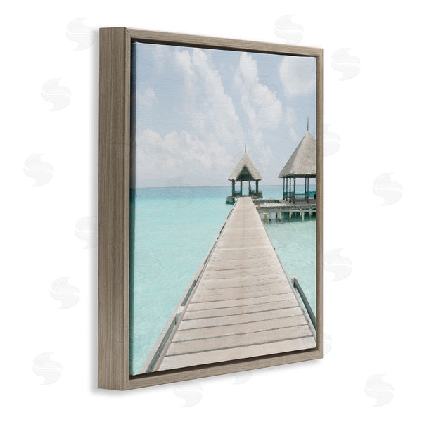 Stupell Industries Noah Bay | Tropical Beach Pier Wall Art