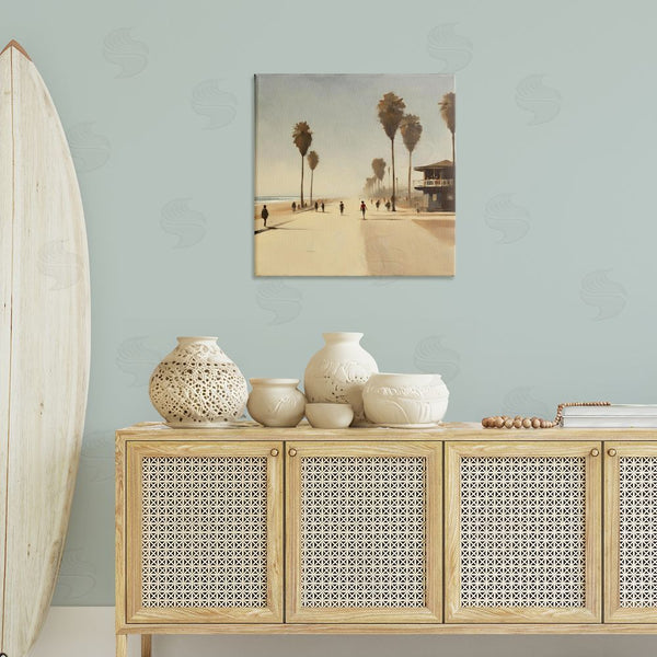 Stupell Industries Noah Bay | Tropical Beachside Track Wall Art