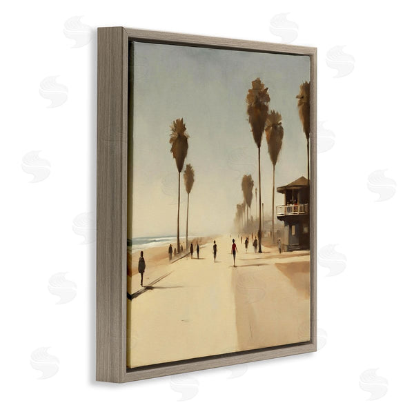 Stupell Industries Noah Bay | Tropical Beachside Track Wall Art
