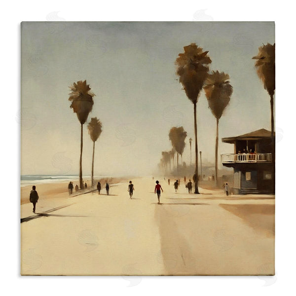 stupell industries Noah Bay | Tropical Beachside Track Wall Art