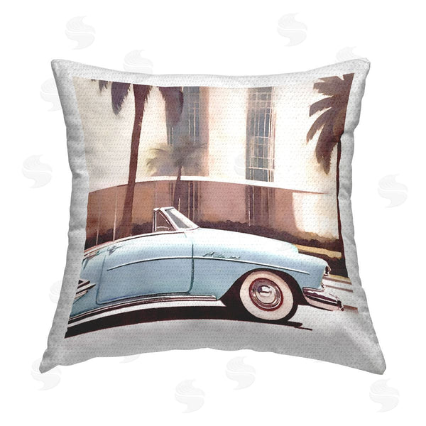 Stupell Industries Noah Bay | Tropical Café Del Mar Printed Throw Pillow
