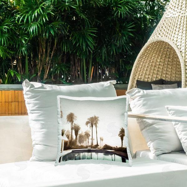 Stupell Industries Noah Bay | Tropical Cruise Antique Car Printed Throw Pillow