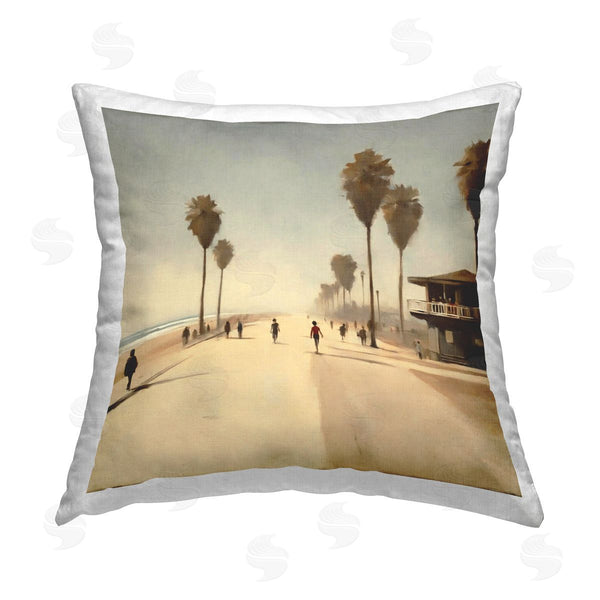 stupell industries Noah Bay | Under The Pier Classic Car Printed Throw Pillow