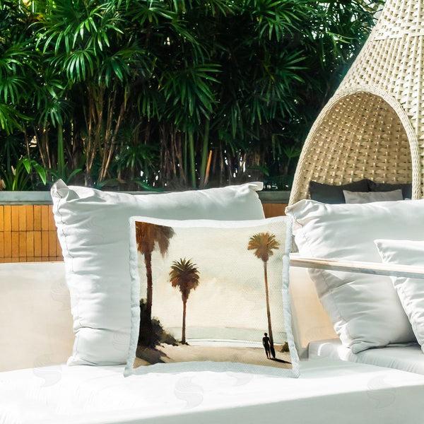 Stupell Industries Noah Bay | Vivid Tropical Sunset Printed Throw Pillow