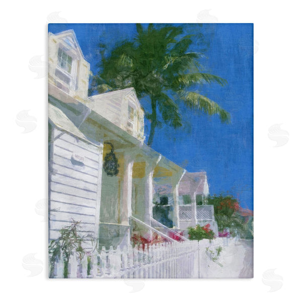 stupell industries Noah Bay | White Coastal Cottage Wall Art