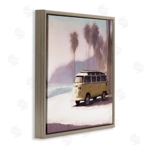 Stupell Industries Noah Bay | Yellow Van On Beach Wall Art