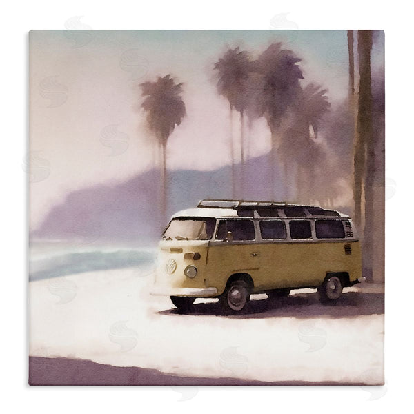 stupell industries Noah Bay | Yellow Van on Beach Wall Art
