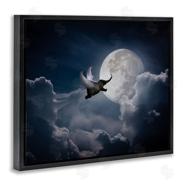 Stupell Industries Nobleworks | Flying Elephant & Moon Wall Art