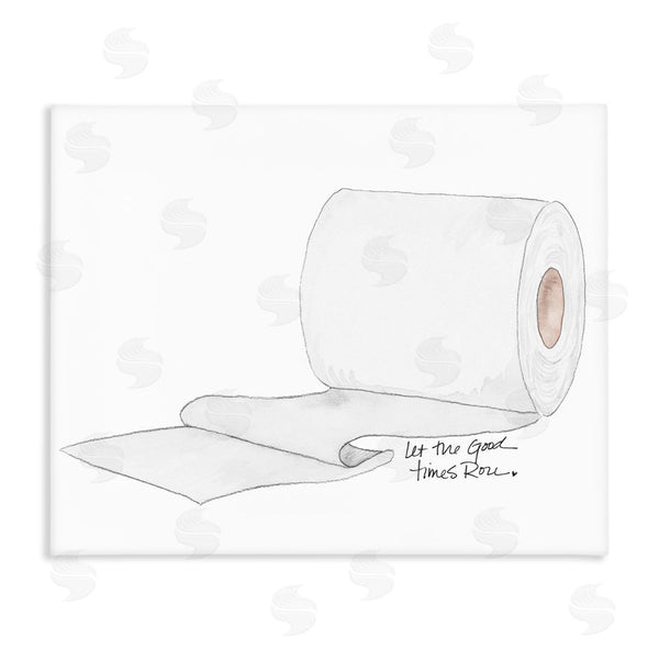 stupell industries Nola James | Good Times Roll Toilet Paper Wall Art