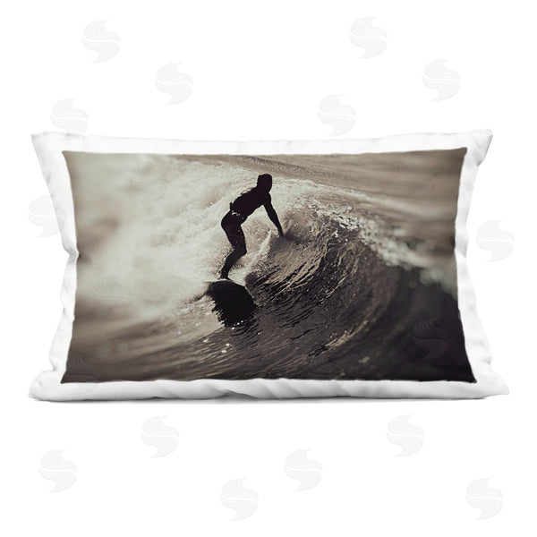 stupell industries Norm Stelfox | Surfer's Wave Splash Printed Throw Pillow